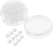 HOMSFOU 100pcs Secure Silicone Earring Backs Comfortable Earring Plug Replacement for Studs Hoops Hooks Soft Durable Accessories for Women