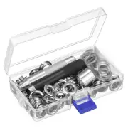 100 Sets Grommet Tool Kit Grommet Setting Tool 1/2 Inch Grommets Eyelets weDht