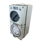 16x 5 Round Pin - 3 Phase - 32A Industrial Combination Switch Socket Outlet 500V