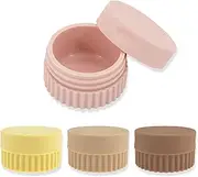 4 Pcs Cream Jars, Multicolor Silicone Travel Containers,20Ml Small Silicone Travel Containers for Lotion, Powder, Necklace, Earring, Body Hand Cream
