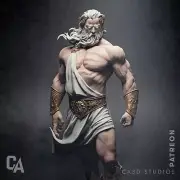 Zeus 3D Print Unpainted/Unassembled
