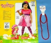 Strawberry Shortcake costume;girls-2-4;Cherry Jam;headband;socks;jewelry set;LOT