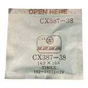 Germanow-Simon Mach (GS) CX387-38 Watch Crystal 14.9x10.6 NOS Part Flexo Timex