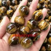 10pcs Natural Tiger’s Eye Jasper Ball Quartz Crystal Sphere Reiki healing 20mm+