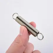 Wire 0.5*3-6mm Diameter 304 Stainless Steel Tension Spring S Hook Round Hook Coil Pullback Extension Tension Metal Spring Wire(15mm(10pcs),4mm-Round Hook)