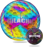 Glow-in-the-Dark Reflective Soccer Ball.