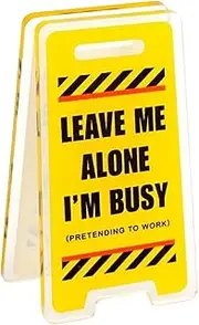 Note Holder for Desk | Study Notebook Clip with Warning Sign Design,Funny Sticky Note Holder for Desk, Number Card Display, Acrylic, for Letter