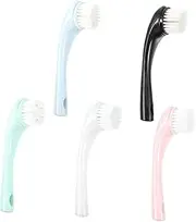 LALADEFIEE 5Pcs Supple Face Cleansing Brushes Practical Facial Pore Brushes for Manual Cleansing Design Easy to Store and Carry Deeply Cleanses Skin Improves Texture