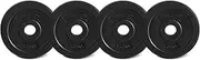 Cortex 1.25KG EnduraShell Weight Plate 25mm (4 Pack) Weight Lifting Weight Plate Bars Home Gym Set