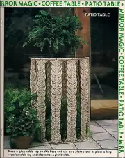 Retro Patio Table Pattern - Vintage Craft Book: #7430 Macrame Go Round BOOK ONLY