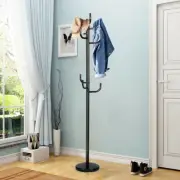 Costway Metal Coat Rack Stand with 8 Hooks for Hats & Scarves & Handbags