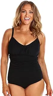 [Capriosca Swimwear] Women's Underwire One Piece Bust Supportive Swimsuit Ladies DD/E Cup Swimsuit with Bra