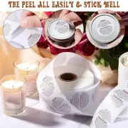 500x Candle Warning Labels Candle Jar Container Stickers Stickers Wax