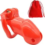 Red Chastity Cage Male Cock Cage Holy Trainer Chastity Bondage Exercisen Resin Chastity Devices for Adult Sex Toys Magiclockers