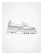 [Taking Shape] Orthotic Chunky Chain Loafer Silver