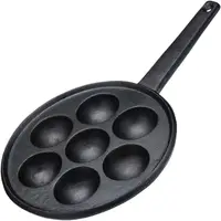 在飛比找HOTAI購優惠-【KitchenCraft】7格鬆餅鑄鐵鍋 | 平底鑄鐵烤盤
