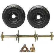 810mm Drift Trike Go Kart Rear Axle Kit Complete 6" Wheels Hubs ATV Quad Buggy