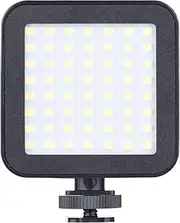 Video P graphy Light 5.5W On-Camera Fill Light with Cold Shoe Mounts for Camera Camcorders Live Stream Video ing Video Conference Black Powered by Built-in Battery