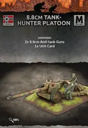 Flames of War: German: 8.8cm Tank-Hunter Platoon (x2 guns) 15mm WW2 Miniatures