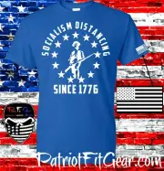 t-shirt,Socialism Distancing Since 1776,Dont Tread On Me,Liberalism Is a disease
