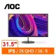 AOC 32型 Q32V4(黑) 節能護眼 液晶顯示器