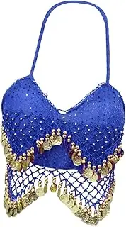 [UxicRuya] Sequin Crop Top, Outfits, Bra Tops, for Festival, Nightclub, Party, Performance for Women