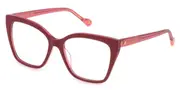 Yalea VYA158 HANAE 0ANF Women’s Glasses Burgundy Size 54 - Private Health Rebate - Blue Light Block Available