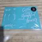"Gather Here With" Chalk Couture Transfer Stencil Sz C RETIRED 12X18 Silkscreen
