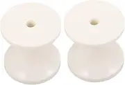 BRIGHTFUFU 2pcs Bilge Trailer Roller Boat Supply Trailer Anchor Roller Rolling Wheels Trailer Boat Rollers Boat Trailer Roller Compact Marine Roller Marine Trailer Roller Wheel White Plastic