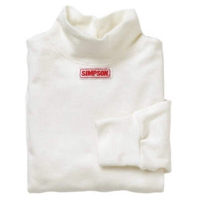 Simpson SI20100x Soft Knit Nomex Underwear x-Large White Top Short Sleeve SFI Ap