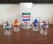 Vintage Candy Bar Snickers Milky Way Mars Pilastic Pitcher 4 Cups NEVER USED