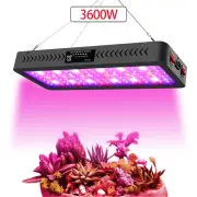 3600W LED Grow Light Dual Control & Timer | Full Spectrum Plant Lamp for Indoor