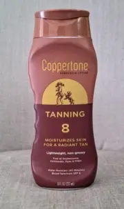 Coppertone Moisturizing Sunscreen Tanning Lotion SPF 8 (237 ml) 8 Fl.Oz.