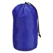 Stuff Sack, 6x12.5" Waterproof Outdoor Drawstring Bag for Camping, Blue