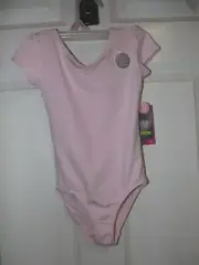 Cap Sleeve Premium Leotard~Danskin Now~Girls~Pink~Front Lining~XS S~NWT