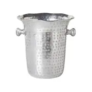 Hammered Champagne Bucket Silver 24x24x25.5cm