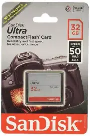 Sandisk Ultra Compact Flash Memory Card - 32 GB 50 MB/s (SDCFHS-032G-A46)