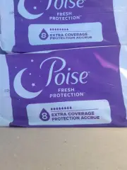 Poise #8 - Overnight Incontinence Pads - Ultimate Absorbency - 96Count New
