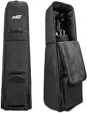 Dr.Acces Golf Club Travel Bag with Wheels | Golf Luggage Case Cover for Airlines - 600D Waterproof with Sponge Lining/Padded, Universal Size
