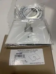 2pack WAC Lighting CP-WT Canopy Plate For Junction Box, White