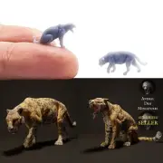 Jaguar Miniature - 1:87 HO scale for forest diorama, dollhouse, tabletop games,