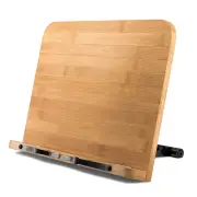 Bamboo Reading Rest Cook-Book Stand Holder Bookrest...