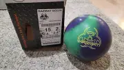 Hammer Hazmat Solid Bowling Ball 1st Quality | 15 Pounds | 2-3" Pin | 2.4oz TW