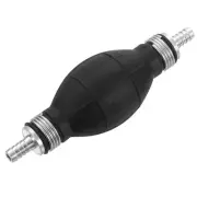 8mm (5/16") Rubber Fuel Primer Pump, Transfer Vacuum Hand Siphon Bulb, Silver