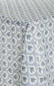 [Moda Domus] Lily of the Valley Printed Linen Tablecloth 70 x 126"