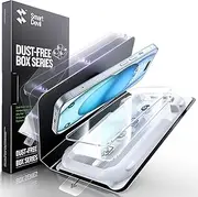 SmartDevil 3 Pack Screen Protector for iPhone 15, Bubble-and-Dust-Free Box, HD Tempered Glass, Military Grade Shatterproof & Ultra Durable, Easy Installation