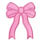 3 x Embroidery Bow Patch Iron On Patch Sew On Patch For Clothing T-shirt Jacket