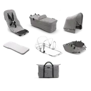 Bugaboo Donkey2 Mineral style set complete AU Mineral collection light grey mélange