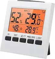 Daseeme LCD Digital Indoor/Outdoor Hygrometer ℃/℉ Temperature Humidity Meter with Max Min Value Display Transmitter