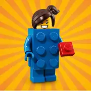 Lego 71021 Brick Suit Girl Series 18 Collectible Minifigure Blue Limited Edition